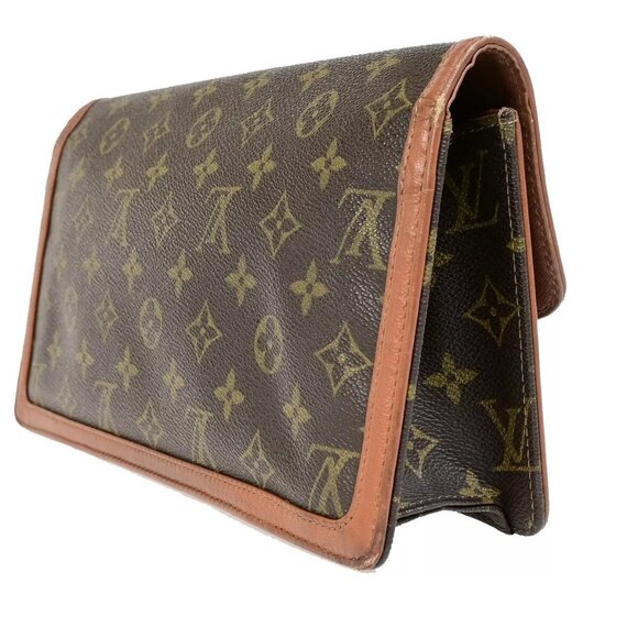 LOUIS VUITTON Pochette Dam GM Clutch Hand Bag Monogram Leather BN - Picture 3 of 15